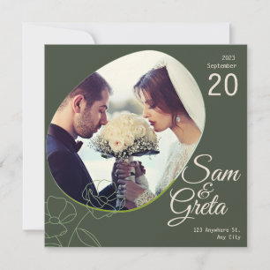 Boda de estilo boho verde oscuro