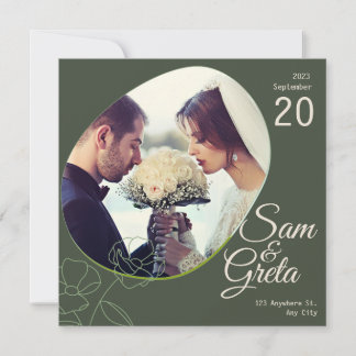 Boda de estilo boho verde oscuro