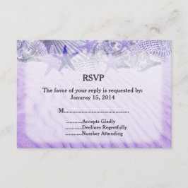 Boda de estrella de mar RSVP concha1