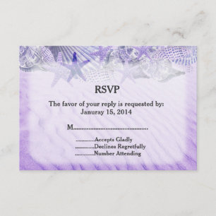 Boda de estrella de mar RSVP concha1