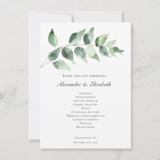 Boda de Eucalipto con Acuarela | Programa Blanco