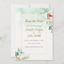 Boda de Eucalipto Verde Save the Date