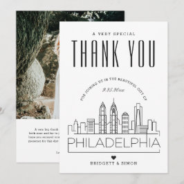 Boda de Filadelfia | Gracias + Tarjeta fotográfica