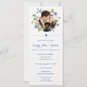 Boda de flor floral floral floral azul