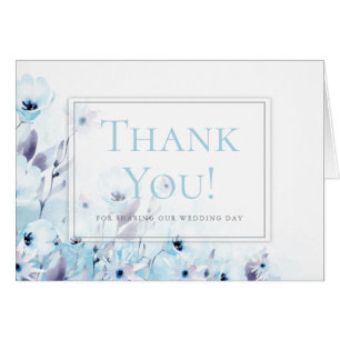 Boda de flores de anémona azul cielo