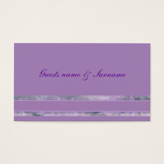 Boda de flores de lavanda morada | Personalizar (Frente)