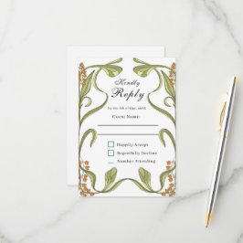 Boda de flores de Nouveau RSVP