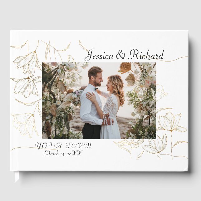 Boda de flores de oro - Libro de invitados (Anverso)