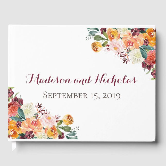 Boda de flores de otoño, libro de invitados, Naran (Anverso)
