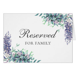 Boda de flores moradas. Signo de reserva floral