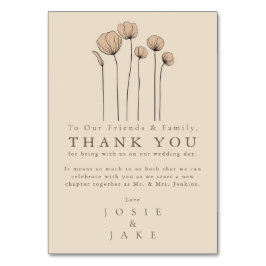 Boda de flores silvestres modernas gracias Table C