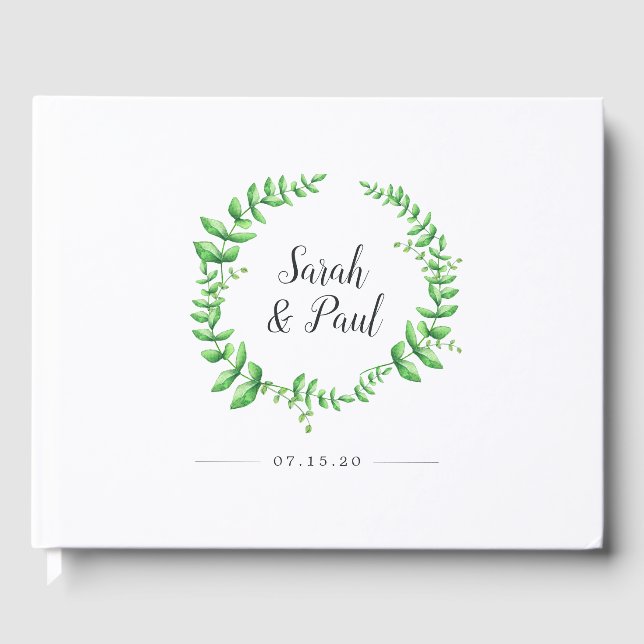 Boda de follaje acuático - Libro de invitados (Anverso)