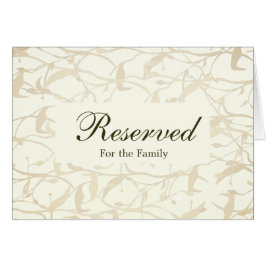 Boda de follaje de ausencias reservada para la tar