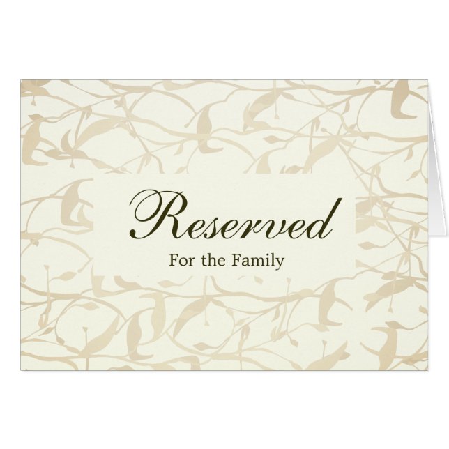 Boda de follaje de ausencias reservada para la tar (Anverso (Horizontal))