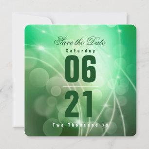 Boda de fondo del Modern Emerald Green Bokeh