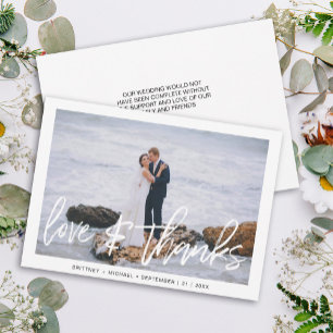 Boda de Foto de Amor y Agradecimiento con Letra a 