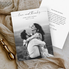 Boda de Foto de Amor y Agradecimiento con Letra Mo