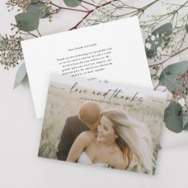 Boda de Foto de Amor y Agradecimiento con Letra Si