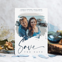 Boda de fotografía con efecto de pincel moderno de