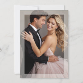 Boda de fotografía de marco mate invitación al bei