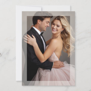 Boda de fotografía de marco mate invitación al bei