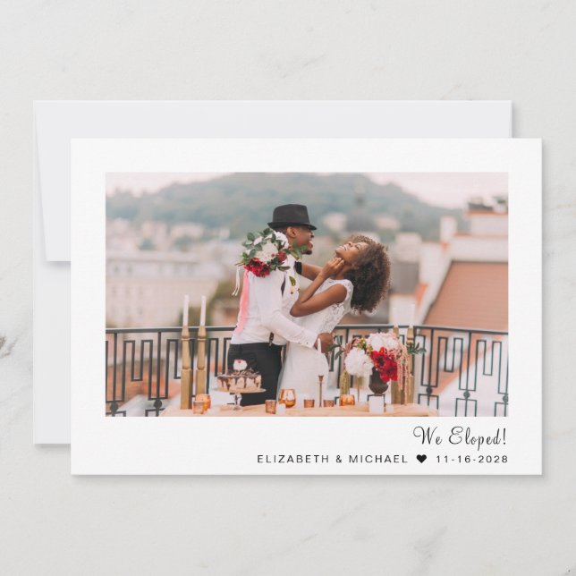 Boda de fotografía moderna (Anverso)
