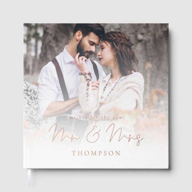 Boda de fotografía moderna - Libro de invitados (Anverso)