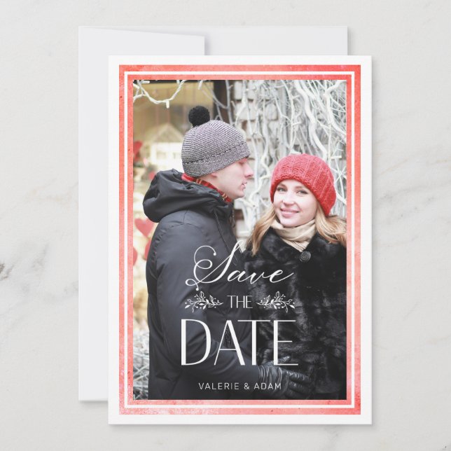 Boda de fotografía sofisticado del Clásico Rojo (Anverso)