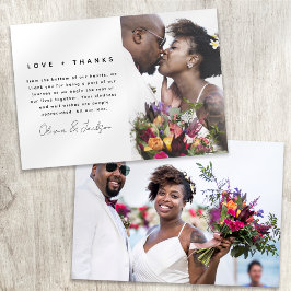 Boda de fotos de amor y agradecimiento