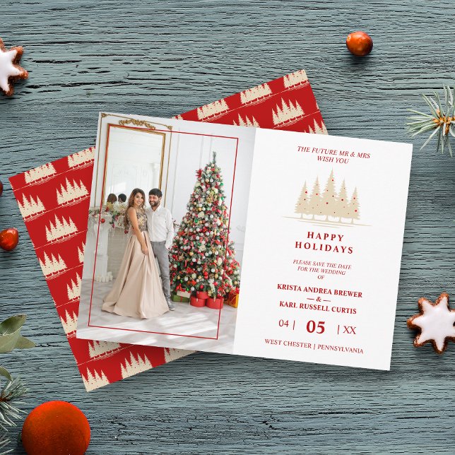Boda de fotos de árboles navideños felices feriado (Subido por el creador)