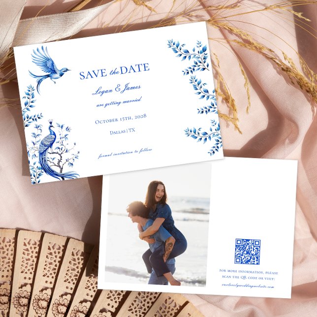 Boda de fotos de Chinoiserie Salven la invitación  (Subido por el creador)