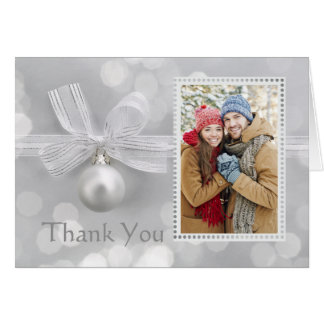 Boda de fotos de Navidades plateados Gracias