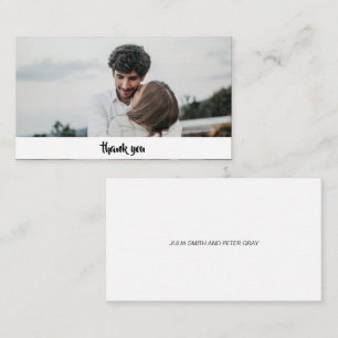 Boda de fotos de Personalizado moderno - Tarjeta d