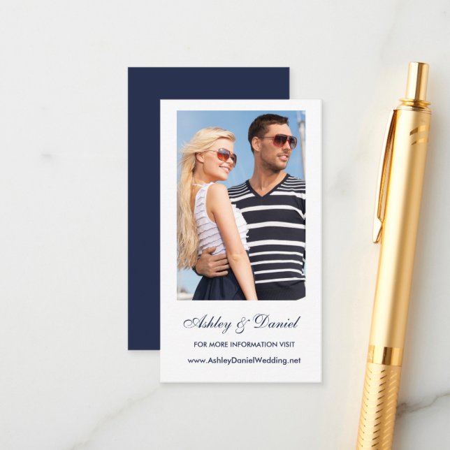 Boda de fotos Página web Insertar tarjeta - Elegir (Anverso/Reverso In Situ)