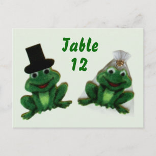 Boda de Froggy - Número de tabla postal