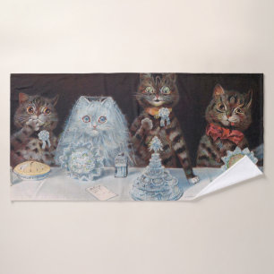 Boda de gatos, matrimonio, novia, Louis Wain
