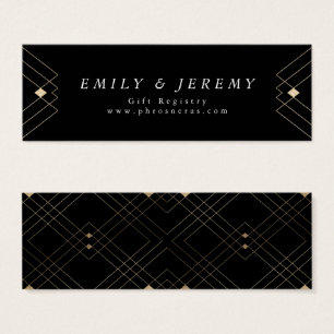 Boda de gatsby de deco geométrico de diamante negr