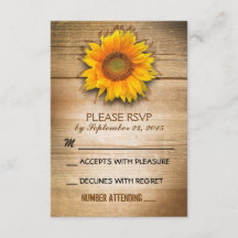 boda de girasol rural de madera rústica RSVP