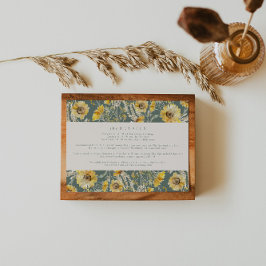 Boda de girasol Stationery Tarjeta de cierre