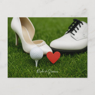 Boda de golf Tarjeta de invitación Campo de golf c