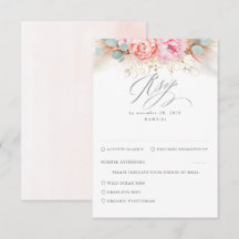 Boda de Grass Floral Pampas Rosa Rubor RSVP