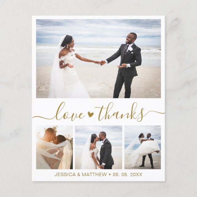 Boda de grupos simple presupuesto Gracias a Flyer (Frente)