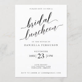 Boda de guión clásico Invitación al almuerzo de no