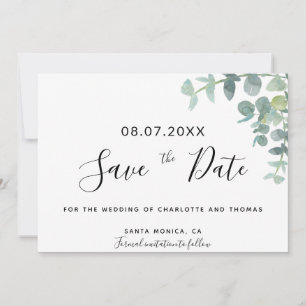 Boda de guion de ecología Eucaluptus guardar la fe