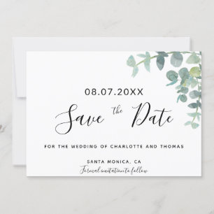 Boda de guion de ecología Eucaluptus guardar la fe