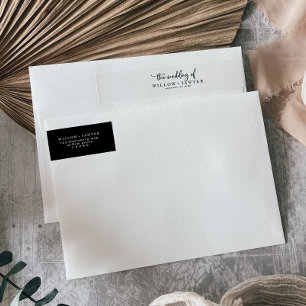 Boda de guiones rusos envuelto alrededor de la eti