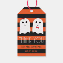 Boda de Halloween Regalo Gracias Etiqueta