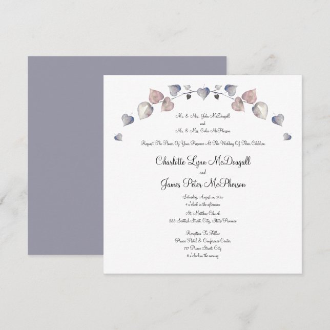 Boda de Heather de Soft Purple Scottish (Anverso / Reverso)