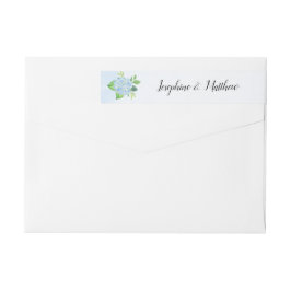 Boda de hidrangea azul acuática moderna