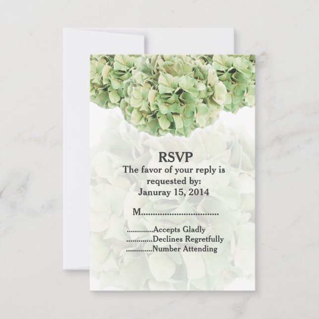 Boda de hidrangea verde RSVP hidrangea2 (Anverso)